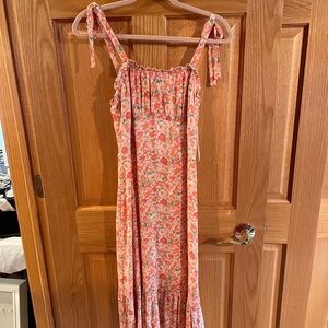 19 Cooper Pink and Orange Floral Dress